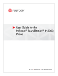 Polycom SoundStation IP 5000 User's Manual