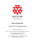 Polycom Waterskis RS-232 User's Manual