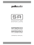 Polk Audio SR65006 User's Manual
