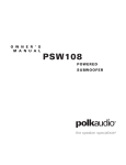 Polk Audio PSW108 User's Manual