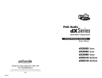 Polk Audio DX3055 User's Manual