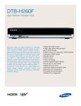 Polk Audio DTB-H260F User's Manual