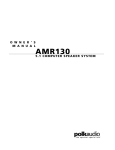 Polk Audio AMR 130 User's Manual