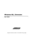 Polaroid BLL Generator User's Manual