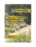 Polaris Sportsman 500 EFI User's Manual
