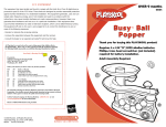 Playskool Busy Ball Popper 06104 User's Manual