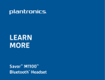 Plantronics M1100 User's Manual