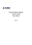 Planet Technology VIP-050 User's Manual