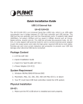 Planet Technology UH-430 User's Manual