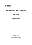 Planet Technology WNL-U550 User's Manual