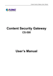 Planet Technology CS-500 User's Manual