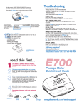 Pitney Bowes E700 User's Manual