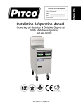 Pitco Frialator L20-378 User's Manual