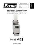 Pitco Frialator L20-332 User's Manual