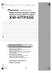 Pioneer XW-HTP550 User's Manual