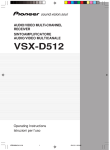 Pioneer VSX-D512 User's Manual