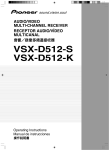 Pioneer VSX-D512-S User's Manual