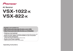 Pioneer VSX-1022-K User's Manual