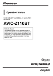 Pioneer AVIC-Z110BT User's Manual