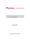 Pioneer RS-232 User's Manual