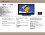 Pioneer PDP-4271HD User's Manual