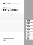 Pioneer PRV-9200 User's Manual