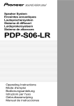 Pioneer PDP-S06-LR User's Manual