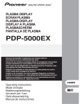 Pioneer PDP-5000EX User's Manual