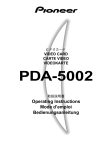 Pioneer PDA-5002 User's Manual