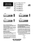 Pioneer PD-M450 User's Manual