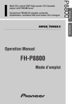 Pioneer FH-P8800 User's Manual
