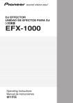 Pioneer EFX-1000 User's Manual