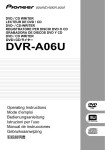 Pioneer DVR-A06U User's Manual