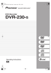 Pioneer DVR-230-S User's Manual