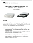 Pioneer DVR-110DBKU User's Manual