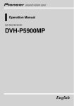 Pioneer DVH-P5900MP User's Manual