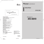 Pioneer AVIC-80DVD User's Manual