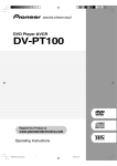 Pioneer DV-PT100 User's Manual