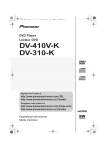 Pioneer DV-410V-K User's Manual