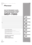 Pioneer mep-7000 User's Manual