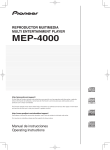 Pioneer MEP-4000 User's Manual