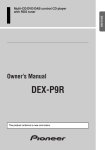 Pioneer DEX-P9R User's Manual