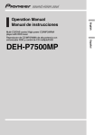 Pioneer DEH P7500MP User's Manual