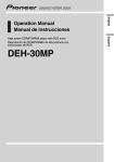 Pioneer DEH-30MP User's Manual