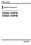 Pioneer CNSD 100 FM Upgrade Instructions