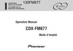 Pioneer CDX-FM677 User's Manual