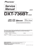 Pioneer DXT-736BT User's Manual