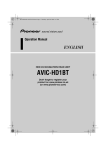 Pioneer HD1 Operation Manual