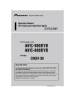 Pioneer AVIC 800 DVD Operation Manual