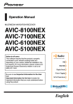 Pioneer AVIC 7100 NEX Operation Manual